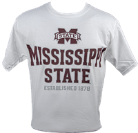 Champion Banner M Mississippi State Established 1878 Tee