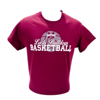 Bayou Lady Bulldogs Basketball Image Short Sleeve Tee
