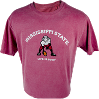 Life Is Good Mississippi State Football Tee