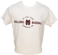 "At the Dude" Bulldog Baseball Starkville, MS Short Sleeve Tee