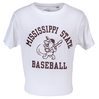Mississippi State Arched Swinging Bully Baseball Short Sleeve