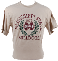 1878 Bulldogs Banner M Laurel Circle Tee