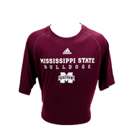 Adidas Climalite Mississippi State Banner M Bulldogs Short Sleeve Tee