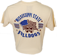 Mississippi State Bulldogs American Flag Short Sleeve Tee