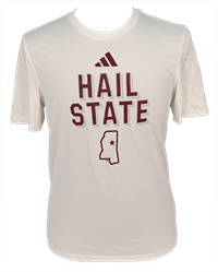 Adidas Hail State with State Outline Short Sleeve Tee