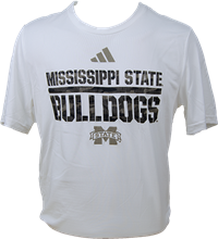 2023 Adidas Pregame Mississippi State Bulldogs Banner M Camo Short Sleeve Tee