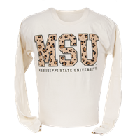 Comfort Color MSU Cheetah Long Sleeve Tee