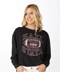 Stewart Simmons Arch Hail State Football Long Sleeve Tee