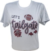 LuckyBird Let's Tailgate with Football Tee