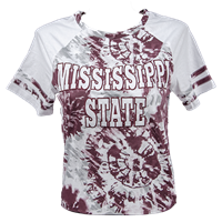 Colosseum Tie Dye Mississippi State Short Sleeve Tee