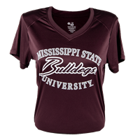  MSU Bulldogs SoftLock V-Neck Short Sleeve Tee