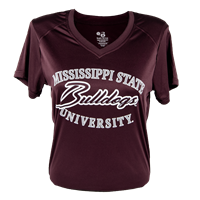 MSU Bulldogs SoftLock V-Neck Short Sleeve Tee
