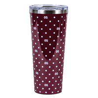 24 oz Corkcicle Polka Dot Travel Tumbler