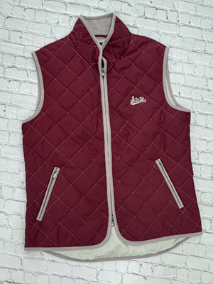 State Script Quilted Sleeveless Vest