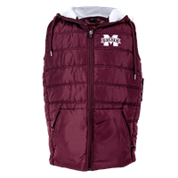 Colosseum Banner M Hooded Puffer Vest