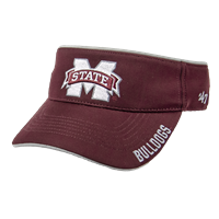 47 Brand Stitched Banner M Bulldogs Visor with Grey Trim