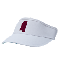 Hi-Top Maroon Ms Shape Visor
