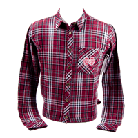 Plaid Banner M Flannel Long Sleeve Button Down