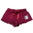 Boxercraft Bulldog Face Dots Flannel Shorts