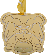 Royal Standard Gold Bulldog Face Ornament