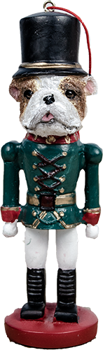 Standing Bulldog Solider Ornament