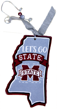 Glory Haus Let's Go State Banner M Ornament