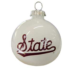 Hail State Round Christmas Ornament