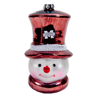 Ox Bay Snowman Banner M Hat Ornament