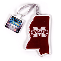 Banner M State of Mississippi Acrylic Ornament