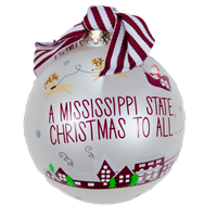 Cotton Colors A Mississippi State Christmas To All And To All A Hail State Ornament