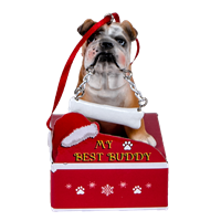 Personalizable Bulldog Ornament