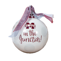 True Maroon in the The Junction Christmas Ornament