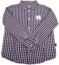 Garb Youth M over S Gingham Long Sleeve Button-Down
