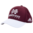 Adidas Youth Mississippi State Bulldogs Adjustable Cap With White Bill