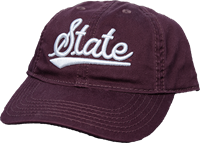 Youth State Script Adjustable Baseball Cap