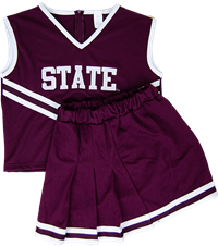Little King Youth State V-Neck 2 Piece Cheer Suit