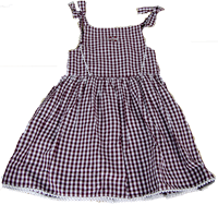Garb Youth Sleeveless Teagan Gingham Banner M Dress