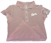 Youth Garb State Script Striped Dress Polo