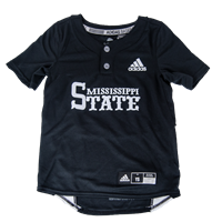 2020 Adidas Black 85 Logo Two-Button Baseball Jersey