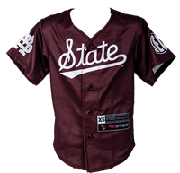 State Script Baseball Jersey #1 on Back
