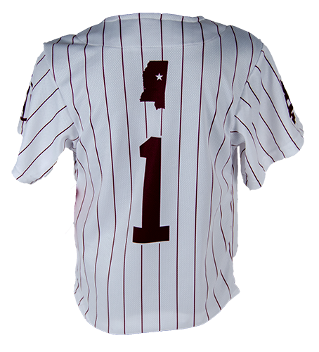 Youth Pinstripe Baseball Jersey w/ 1 on Back