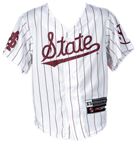 Youth Pinstripe Baseball Jersey w/ 1 on Back