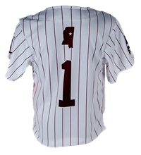 Youth Pinstripe Baseball Jersey w/ 1 on Back