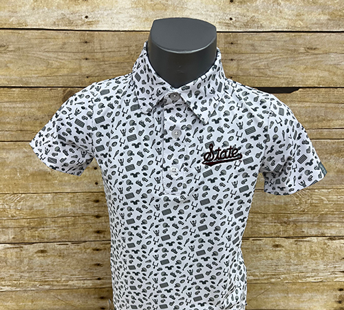 Garb Youth Multi Football Logo State Polo