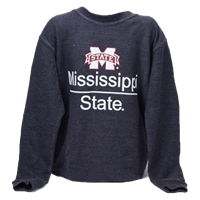 Youth Corded Crew Mississippi State Pullover