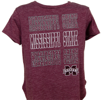 Colosseum Youth Girls Hathaway Mississippi State Short Sleeve Tee