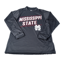 Badger Youth Mississippi State Diagonal M Over S Long Sleeve Tee