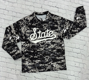 Youth Badger Sport State Script Long Sleeve Tee