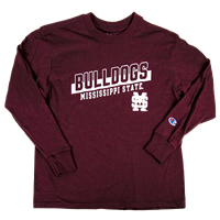 Champion Bulldogs Mississippi State M Over S Long Sleeve Tee
