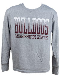 Champion Youth Bulldogs 2 Tone Fade Long Sleeve Tee